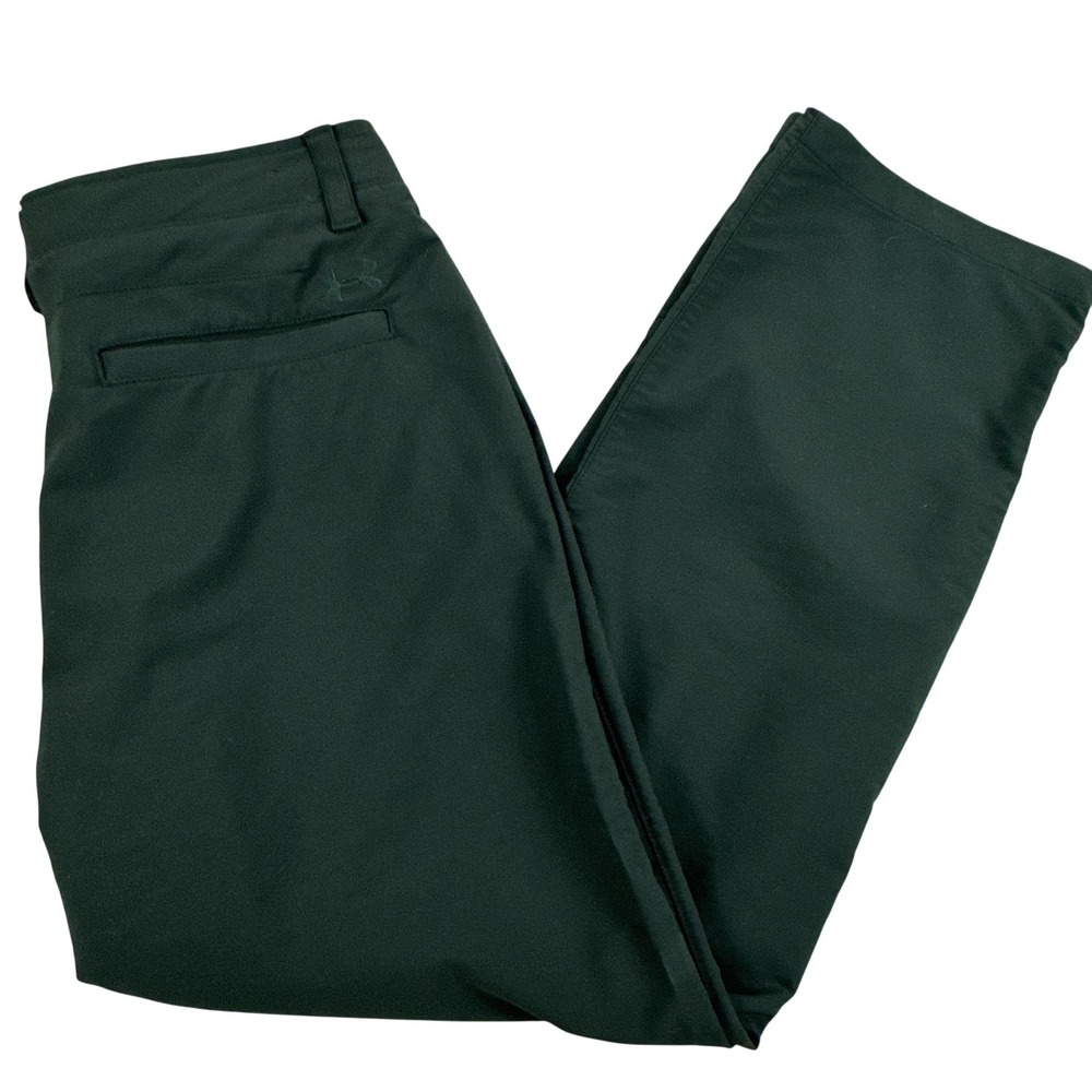 Under Armour Pants Mens 36x30 Black Stretch Golf Khakis Relaxed Fit Woven